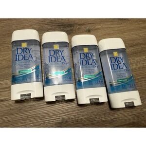 4 Dry Idea Advanced Unscented Antiperspirant Deodorant Clear Gel 3oz Discontinue